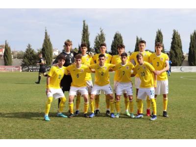 România U16. Darius Fălcușan, căpitanul naționalei, iar Augustin Dumitrache introdus pe parcurs 