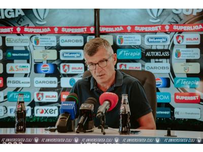 Ioan Ovidiu Sabău înaintea duelului cu UTA: „Trebuie să arătăm ca o echipă”