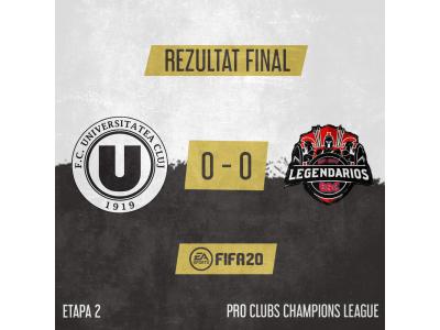 FC Universitatea Cluj Esports obține primul punct în Pro Clubs Champions League