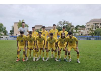 România U17. Ștefan Opriș și Alin Techereș pe teren în victoria cu 3-0 împotriva Muntenegru