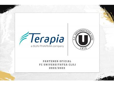 Un nou capitol al parteneriatului dintre Terapia – o companie SUN PHARMA și FC Universitatea Cluj
