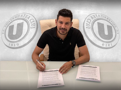Un nou atacant se alătură lotului condus de Erik Lincar. Valentin Alexandru a semnat cu ”U”