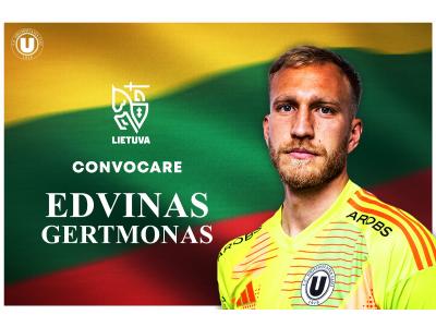 Edvinas Gertmonas, convocat pentru duelurile cu Malta și Danemarca