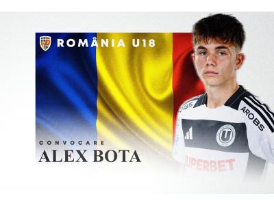 Alex Bota, din nou sub tricolor, alături de naționala U18