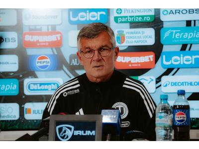 Antrenorul Universității a subliniat miza meciului cu Csikszereda. Sabău: „Câștigând acest joc, ne putem apropia din nou de play-off”