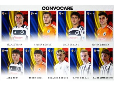 Nouă jucători ai „studenților”, convocați la naționalele de juniori și tineret ale României