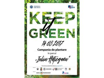 Keep it Green! Participăm la cea mai mare campanie de plantare din Parcul Sportiv “Iuliu Hațieganu”