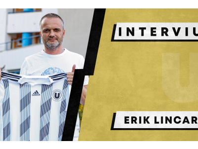 INTERVIU | Erik Lincar: „Am acceptat cu mare drag să vin, știind tradiția, știind posibilitățile acestui club și dorința de a performa și de a ajunge acolo unde îi este locul, la Liga 1”