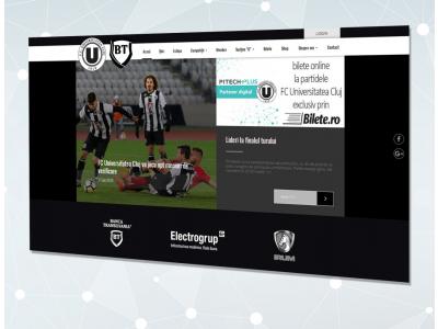 PitechPlus, partener digital al FC Universitatea Cluj. A fost lansat noul site oficial al clubului