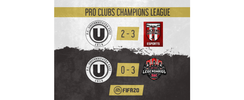 Debut pentru FC Universitatea Cluj eSports în Pro Clubs Champions League