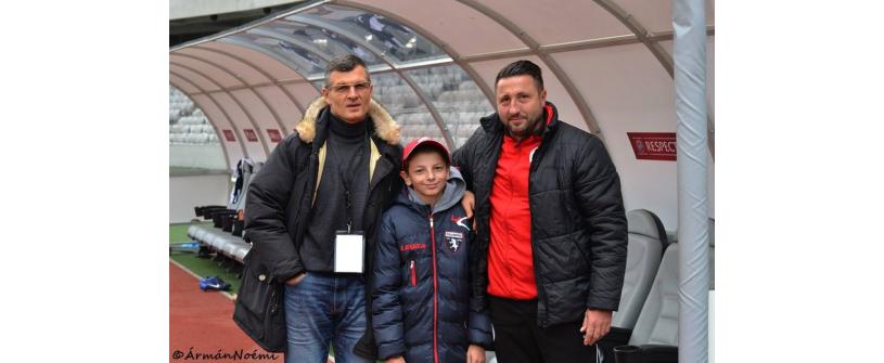 FC Universitatea Cluj îndeplinește dorințe! Darius și-a cunoscut idolii pe stadion