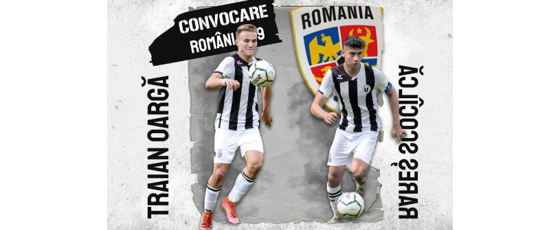 ROMÂNIA U18. Rareș Scocîlcă și Traian Oargă vor reprezenta ”U” în dubla cu Bosnia