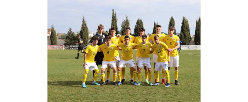 România U16. Darius Fălcușan, căpitanul naționalei, iar Augustin Dumitrache introdus pe parcurs 