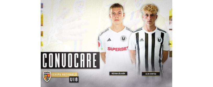 România U18. Convocare pentru Răzvan Călugăr și Alin Chinteș