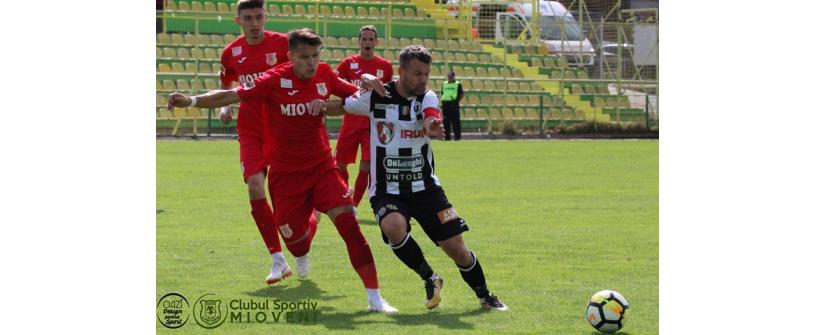 Aducem primul punct din deplasare. CS Mioveni – “U” Cluj 1-1