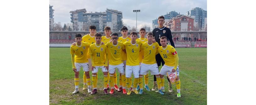 Trei ”U”-iști pe teren în victoria cu 4-1 a României U16 împotriva Macedoniei de Nord