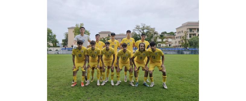 România U17. Ștefan Opriș și Alin Techereș pe teren în victoria cu 3-0 împotriva Muntenegru