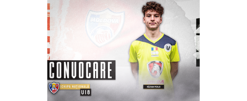 Razvan Perju convocat la naționala U18 a Moldovei