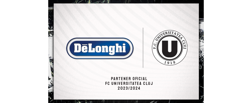 Parteneriatul continuă! De'Longhi, de șase ani alături de FC Universitatea Cluj