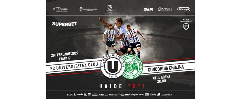 Ne întoarcem pe stadion! ”U” vs Concordia Chiajna se joacă pe 28 februarie