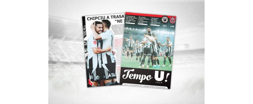 Tempo U! nr. 18 - programul de joc al partidei dintre ”U” Cluj și CFR