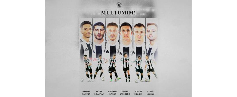 Șase jucători au ajuns la final de contract cu “U” Cluj