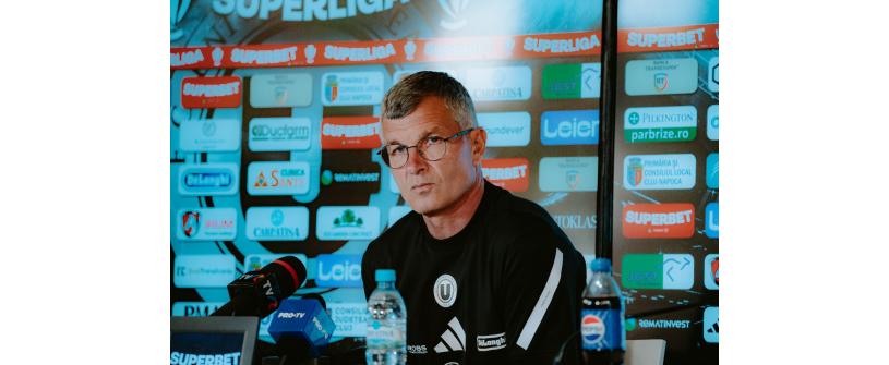 Sabău speră ca meciul cu Rapid să aducă primul succes al „Șepcilor roșii" pe teren propriu: „Trebuie să obținem cele trei puncte"