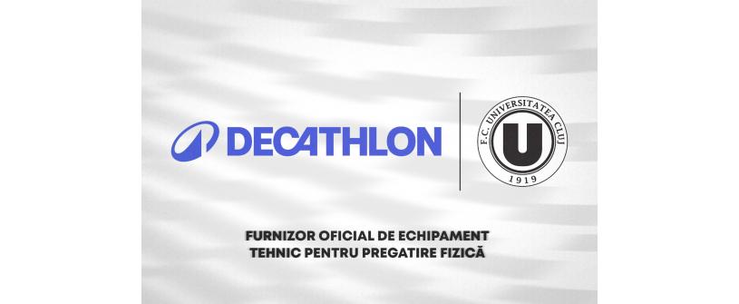 Decathlon, noul furnizor oficial de echipament tehnic pentru pregătire fizică al FC Universitatea Cluj