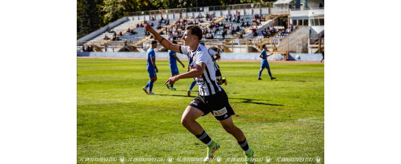 Albert Hofman, omul meciului la Bistrița. ”U” Cluj – Unirea Slobozia 2-0