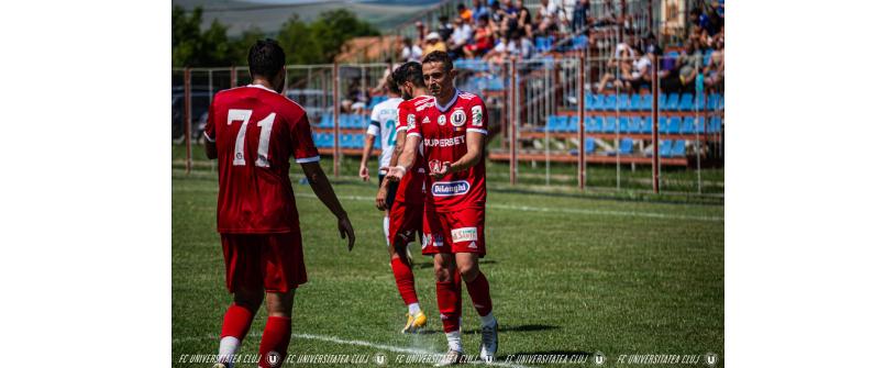 Victorie obținută de "U" Cluj în meciul cu CSC Șelimbăr