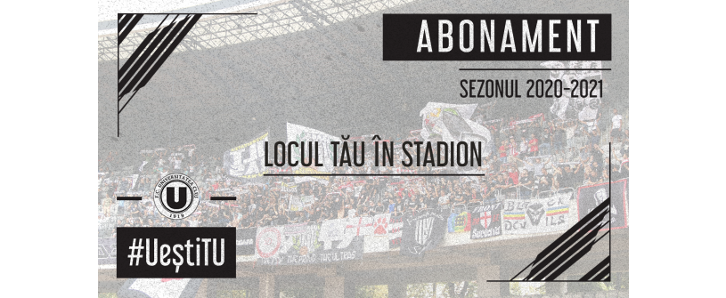 FC Universitatea Cluj lansează ediţia 2020 a campaniei “Locul tău în stadion”