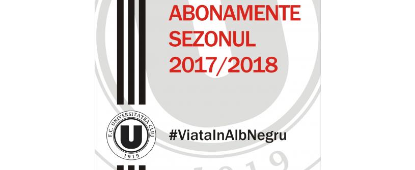 Abonamentele pentru sezonul 2017/2018, disponibile acum!