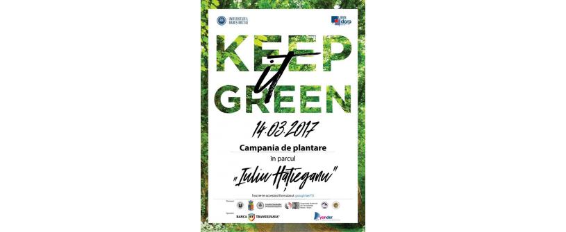 Keep it Green! Participăm la cea mai mare campanie de plantare din Parcul Sportiv “Iuliu Hațieganu”