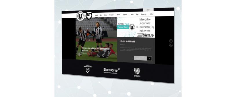 PitechPlus, partener digital al FC Universitatea Cluj. A fost lansat noul site oficial al clubului