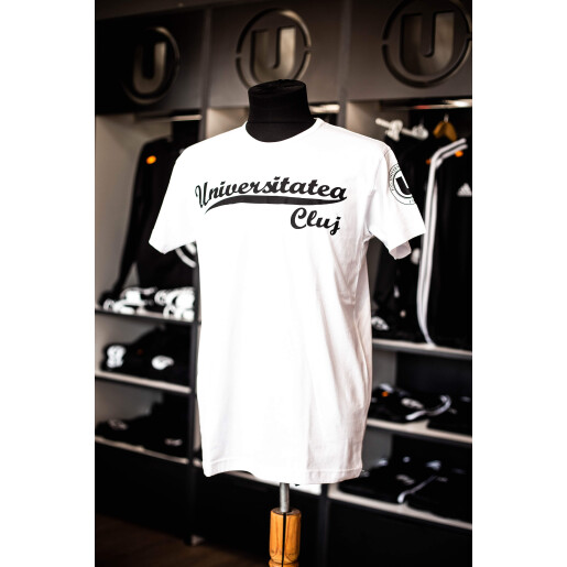 Tricou alb „Universitatea Cluj”