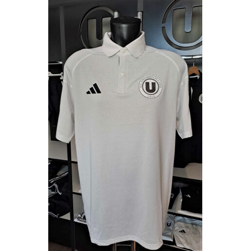 Tricou polo alb ADIDAS