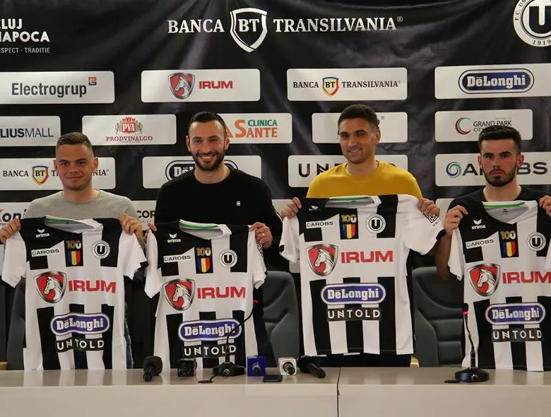 FC Universitatea Cluj și-a prezentat achizițiile iernii: “Împreună spre Liga 1!”