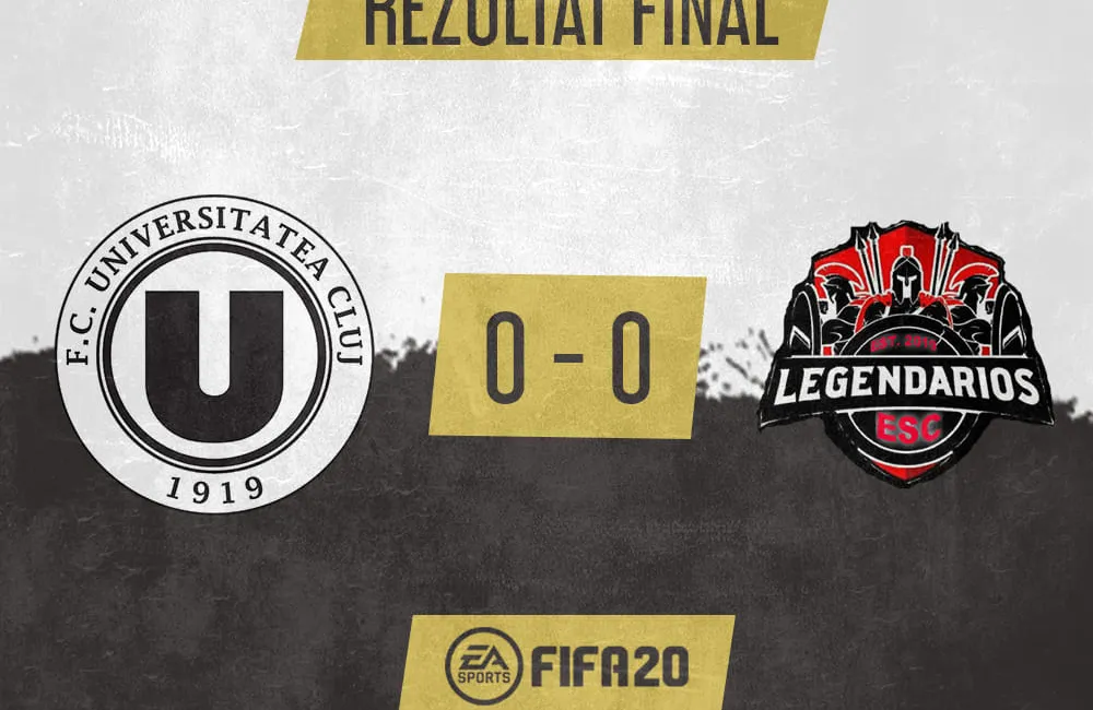 FC Universitatea Cluj Esports obține primul punct în Pro Clubs Champions League