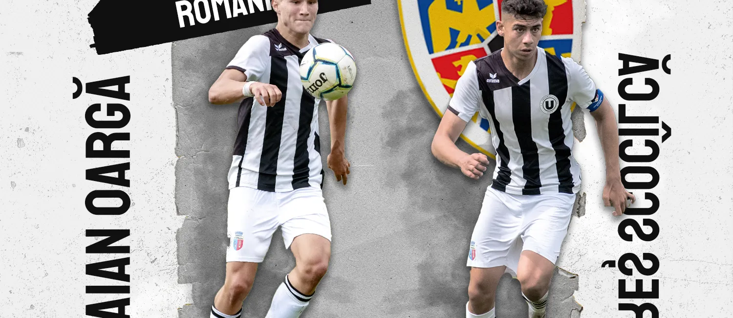 ROMÂNIA U18. Rareș Scocîlcă și Traian Oargă vor reprezenta ”U” în dubla cu Bosnia
