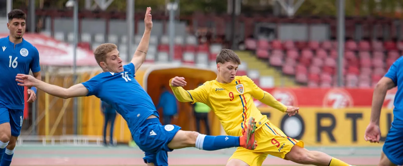 România U19. Albert Hofman, intrat după pauză în victoria cu Letonia