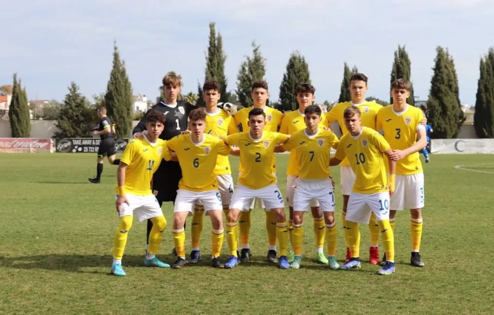 România U16. Darius Fălcușan, căpitanul naționalei, iar Augustin Dumitrache introdus pe parcurs