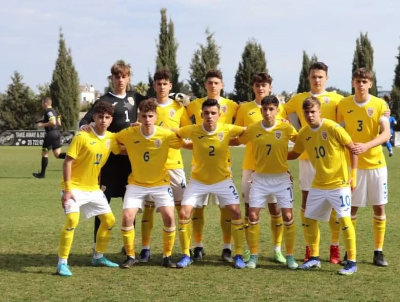 România U16. Darius Fălcușan, căpitanul naționalei, iar Augustin Dumitrache introdus pe parcurs 
