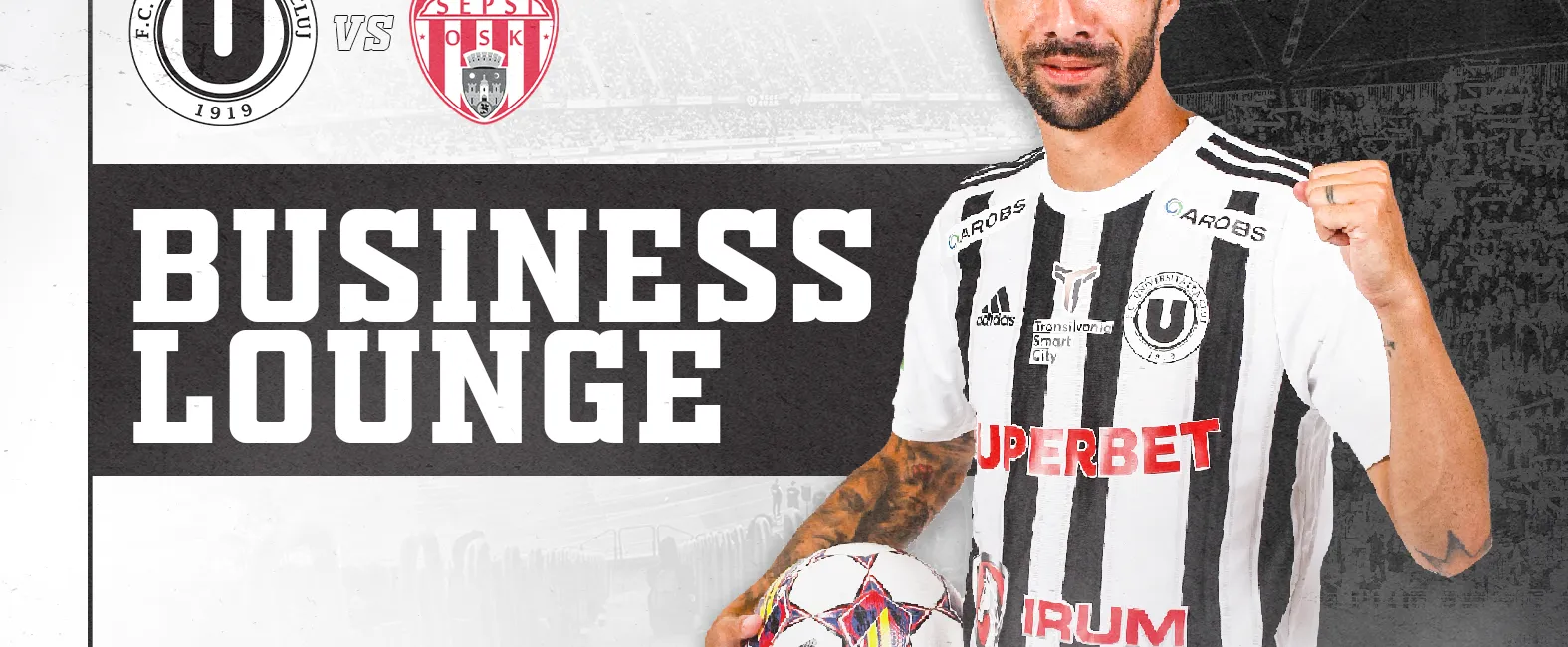 “U” Cluj redefinește experiența de suporter în Superliga și deschide un BUSINESS LOUNGE la Cluj Arena