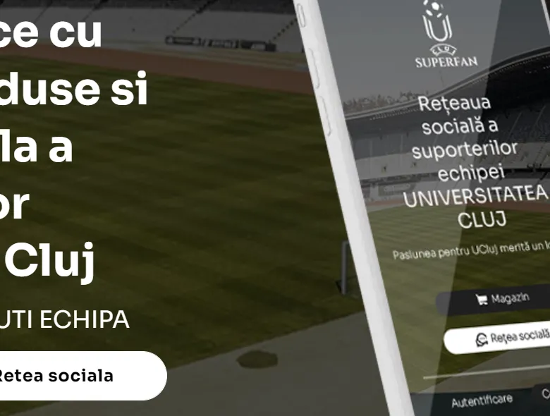   UClujSuperFan, primul eveniment pe stadion alături de jucători pentru toți suporterii Universitatea Cluj