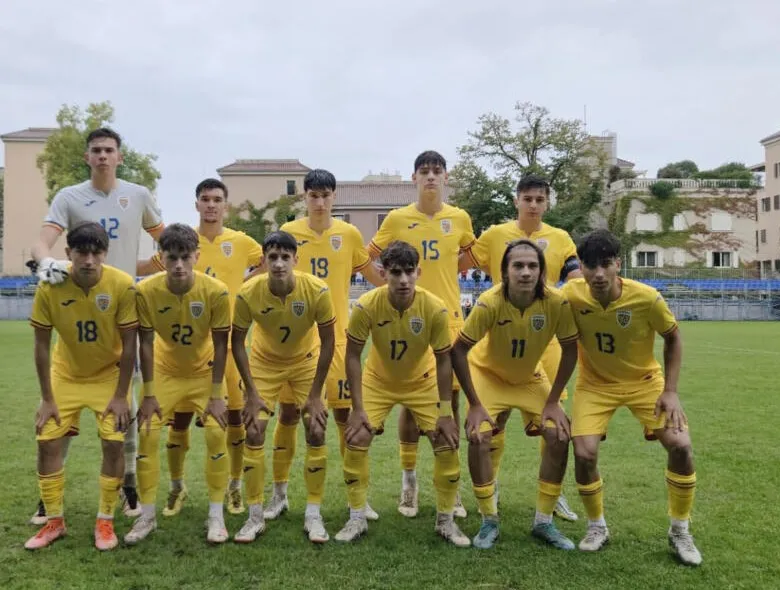 România U17. Ștefan Opriș și Alin Techereș pe teren în victoria cu 3-0 împotriva Muntenegru