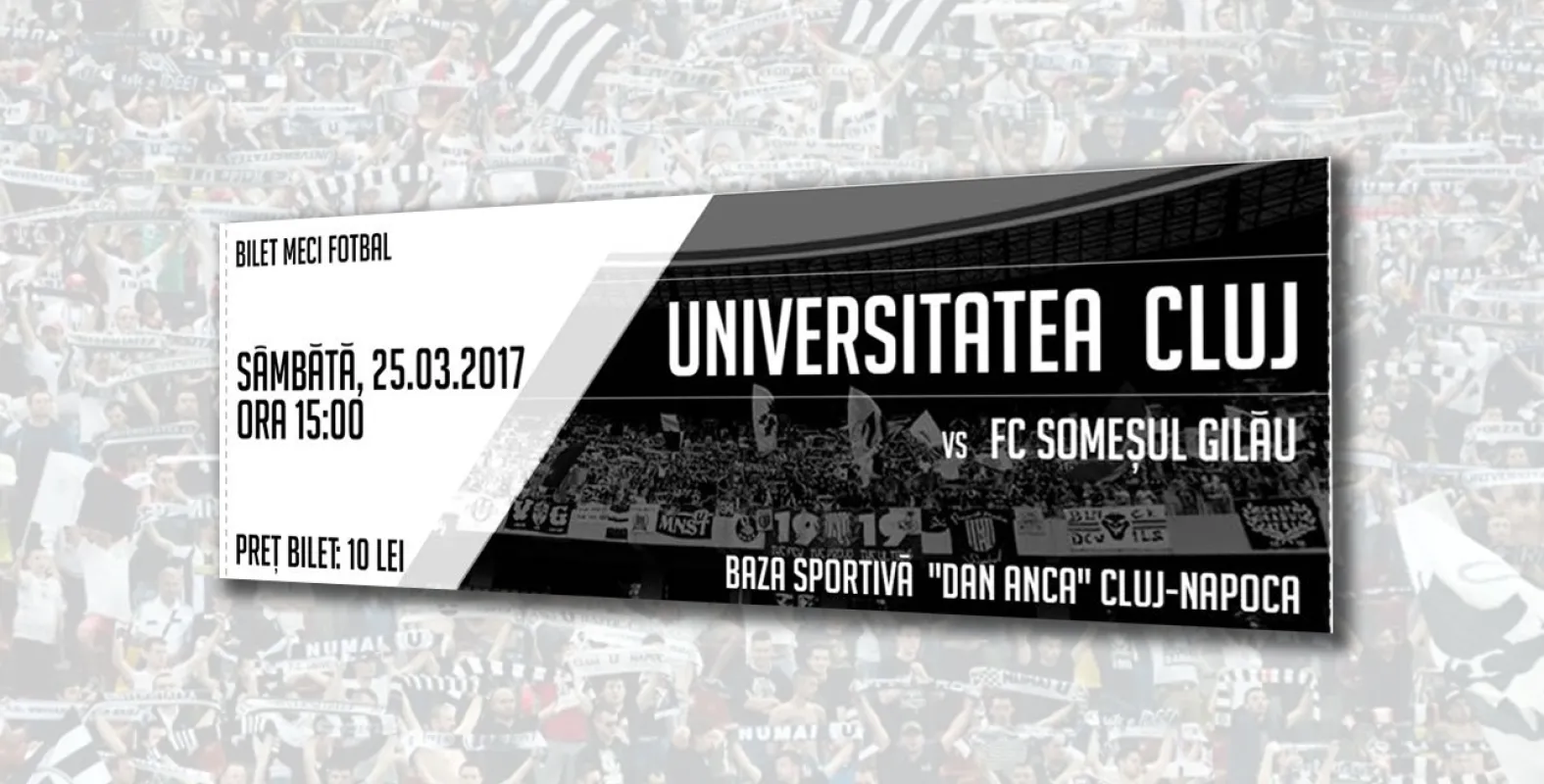 Ia-ţi bilet, susţine „U”! Arată că îţi pasă!
