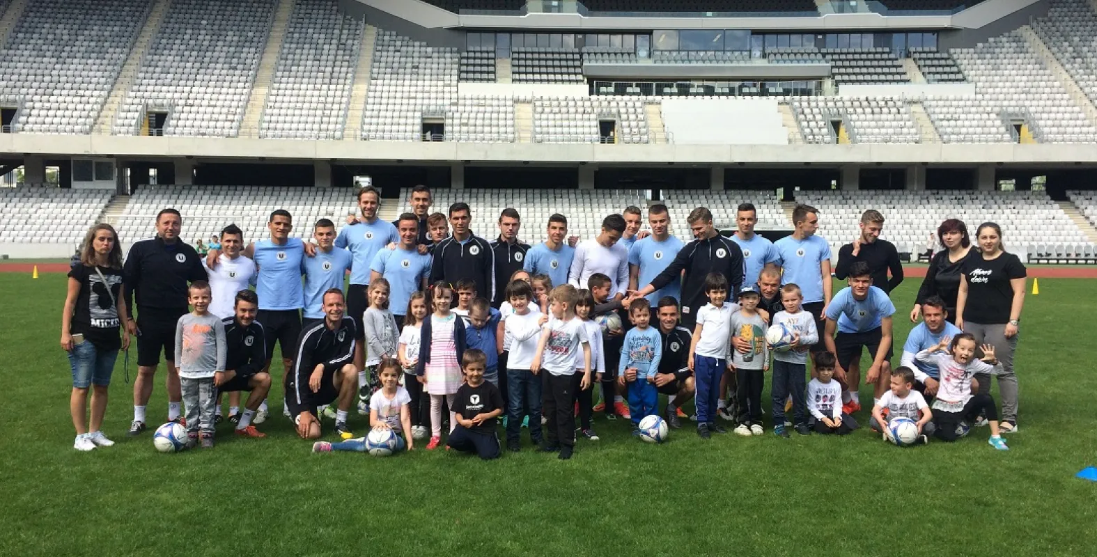 UKids: Primul pas pe stadion pentru copiii de la grădinița “Albă ca Zăpada”