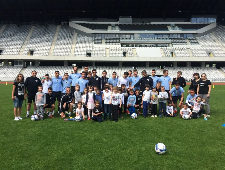 UKids: Primul pas pe stadion pentru copiii de la grădinița “Albă ca Zăpada”