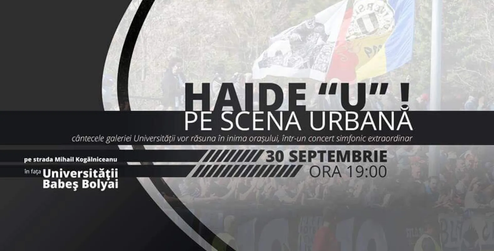 Cântecele galeriei Universității Cluj vor răsuna, sâmbătă seară, în centrul orașului