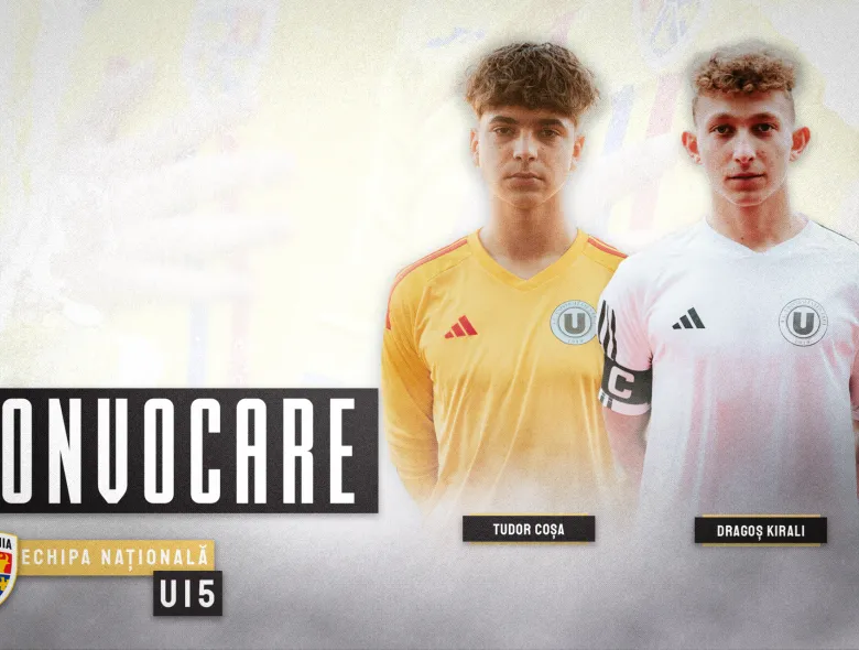 România U15. Tudor Coșa și Dragoș Kirali în lot pentru dubla cu Franța
